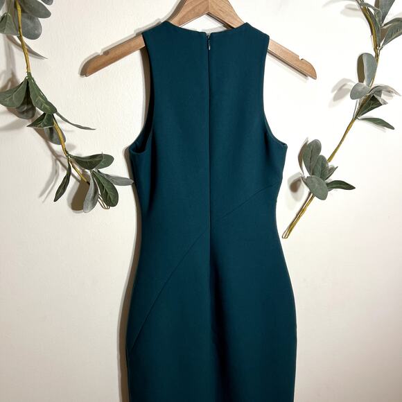 Cinq a Sept Emerald Green Midi Dress LAST CALL - Picture 6 of 6